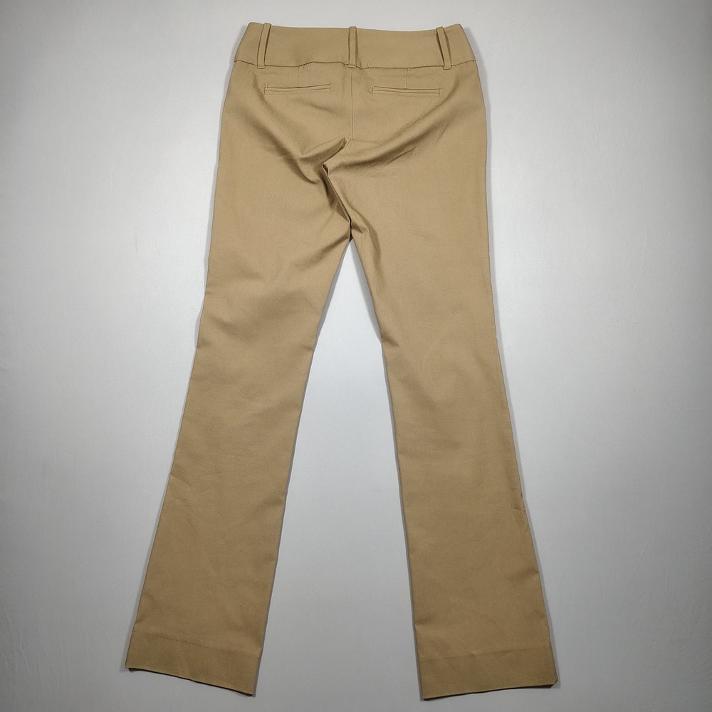 The Limited Dress Pants Womens 0R Tan Exact Stretch Bootcut Viscose Blend Solid - Picture 2 of 7